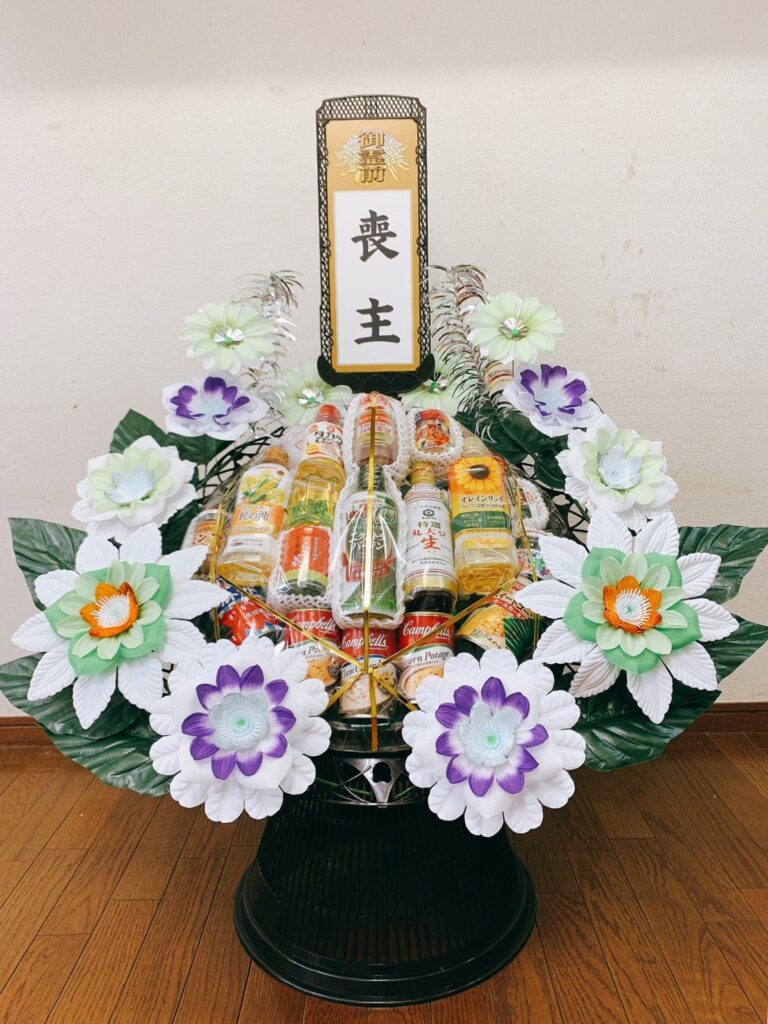 盛籠 No.490 盛かご ローソク・線香【札幌のやわらぎ斎場へお届け】